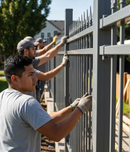 metal-fence-installation-professional